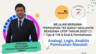 Penalaran Verbal amp Pemecahan Masalah  Belajar Bersama TBS LPDP 2023 by pejuangbeasiswalpdp [upl. by Nole]