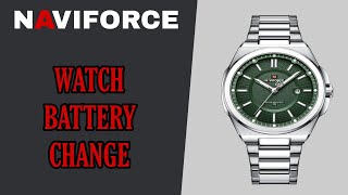 Naviforce Battery Replacement  How To Change Battery NaviForce Watch  DIY [upl. by Rich888]