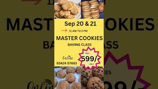 MASTER COOKIES ONLINE BAKING CLASS BRINZCAKES 93424 07683 onlinebakingclass erode cookies baking [upl. by Tallula]