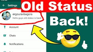 How to get Old WhatsApp Status BACK  WhatsApp Rolls Back Old Status Feature [upl. by Magulac]