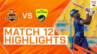 2023 Abu Dhabi T10 Match 12 Highlights Deccan Gladiators vs Team Abu Dhabi  Season 7 [upl. by Adella]