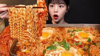 SUB맵칼한 열라면 진라면 먹방 해장엔 매운라면🔥🔥 김장김치에 라밥까지 꿀조합 리얼사운드 Spicy Ramyeon amp Kimchi Mukbang Asmr [upl. by Thirion974]