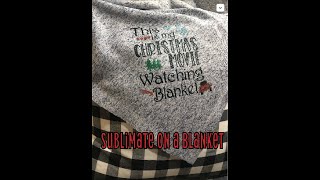 How to sublimate on a blanket [upl. by Nairred]