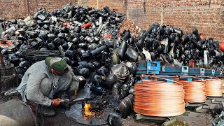 Incredible Process of Old AC Compressor Recycling amp Making Copper Wire in Factory [upl. by Kearney]