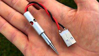 How to make a soldering iron using pencil [upl. by Nerval]