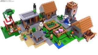 LEGO Minecraft The Village set review 21128 [upl. by Dorr]