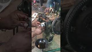 Piston position setting mechanic automobile mechancial engineoil gearoil pistons crank [upl. by Esyle]