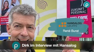 Interview mit René Burat von der Hansalog Gruppe auf der Zukunft Personal Süd in Stuttgart [upl. by Erdied]