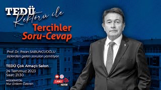 TED Üniversitesi  TEDÜ Rektörü Prof Dr İhsan Sabuncuoğlu ile Soru  Cevap [upl. by Ayatnahs743]