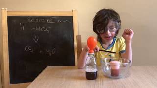 Chemical reactions how bicarbonate of soda reacts with vinegar [upl. by Namzzaj]