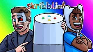 Skribblio Funny Moments  Google Home to the Rescue [upl. by Brad]