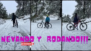 Nieve y MTB la mejor combinacion Nevada en el desierto de los Leones CDMX 170224 [upl. by Assetal]