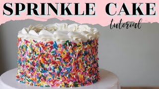 Sprinkle cake tutorial  its FUNfetti [upl. by Us]