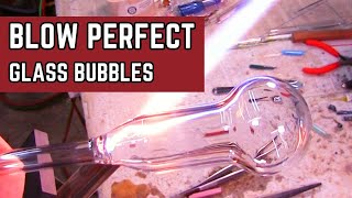 Glass Bubbles  Glass Blowing Techniques  Blowing The Perfect Glass Bubble [upl. by Malissa]