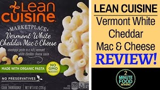 Lean Cuisine Vermont White Cheddar Mac and Cheese Review  2 Minute Food Reviews [upl. by Jarlen]