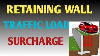 Calculation of Traffic Load Surcharge  for the Design of Retaining wall  Earth Pressure [upl. by Nightingale]