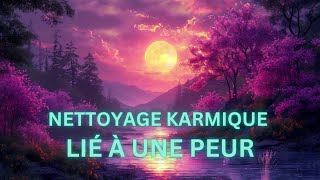 EN LIEN AVEC LA PEUR DE Nettoyage mémoire karmique  Libération puissante Karma  Vie antérieure [upl. by Eelynnhoj673]