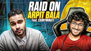 Arpit Bala Angry Reaction On Carryminati’s Raid 🤬 [upl. by Kentiggerma]