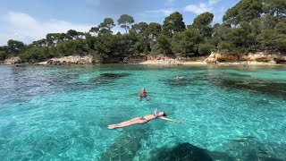 Ile Sainte Marguerite îles de Lérins Côte dAzur  Worlds Bluest Waters most beautiful beaches [upl. by Loraine]