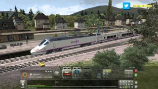 ALVIA S130 Renfe Mod RAILSIM Descarrilado  TRAIN SIMULATOR 2014 [upl. by Means264]