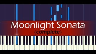 Piano Sonata No 14 quotMoonlightquot Complete  BEETHOVEN [upl. by Seumas]