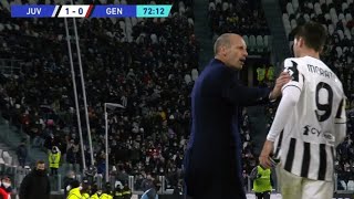 Morata amp allegri BUSTUP Vs Genoa 😠 [upl. by Gelya]