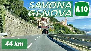 A10  SAVONA  GENOVA  Autostrada dei Fiori [upl. by Ainoda]