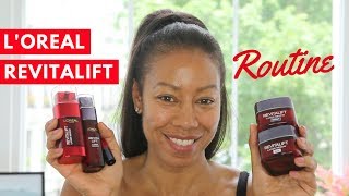 LOreal Revitalift Skincare Routine  Time With Natalie [upl. by Lorrie851]