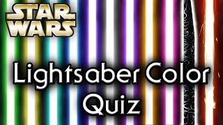 Find out YOUR lightsaber COLOR UPDATED  Star Wars Quiz [upl. by Ernst253]