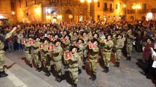 Fanfara dei Bersaglieri nel cammino di San Felice  Nicosia 24 maggio 2014 [upl. by Kotz]