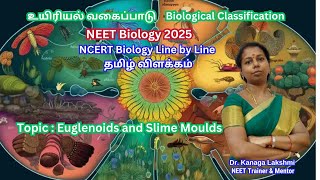 நீட் உயிரியல் தமிழில் விளக்கம் 2025  தலைப்பு Euglenoids and Slime Moulds [upl. by Dalohcin]