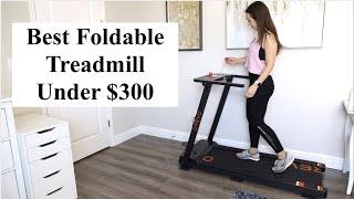 Best Foldable Treadmill Under 300  UREVO Treadmill Review  Peloton App Running Experience [upl. by Kahaleel]