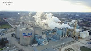 DJI Mavic Aerial Video of Michigan Pioneer Big Chief Sugar Beet Processing Plant [upl. by Woodley]