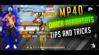 Mp40 quick 100 Headhsots tips and tricks✓perfect configuration [upl. by Stuart]