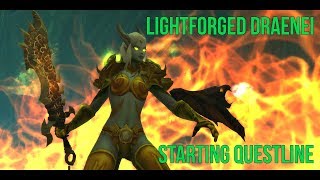 Warcraft  Lightforged Draenei  Starting Questline [upl. by Ayotaj]