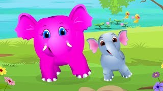 Baby Elephant Song  Nursery Rhymes And Songs For Children [upl. by Eicats]