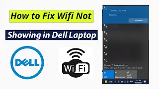 How to Fix Some WIFI Not Showing in Dell Laptop  Why WIFI Network Missing in Dell Laptop [upl. by Adiana]