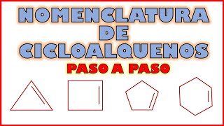 NOMENCLATURA DE CICLOALQUENOS PASO A PASO FACILES [upl. by Bernita]