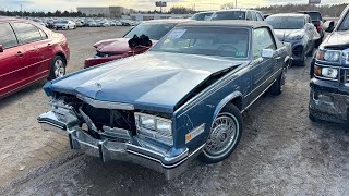 RARE 1985 Cadillac Eldorado CONVERTIBLE at IAAI Minor Damage [upl. by Amle517]