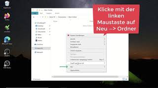 Ordner erstellen und umbenennen Windows [upl. by Saimon]