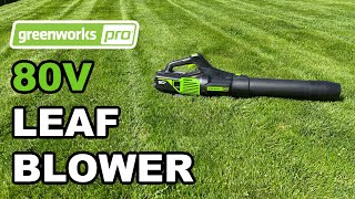 Greenworks PRO 80 Volt Axial Leaf Blower Review [upl. by Cerell422]