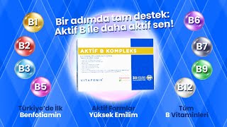 Vitafenix Aktif B Kompleks B Vitamini Takviyesi [upl. by Amando473]