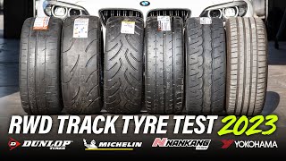 RWD Track Day Tyre Test 2023  Pilot Sport 5  AR1  CRS  AD09  A052  Direzza DZ03G BMW M240i [upl. by Aicnom]