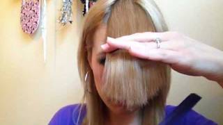 How to Cut Perfect Side Swept Bangs [upl. by Valaree941]