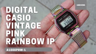 Digital Casio vintage Pink Rainbow IP A1000PRW1 [upl. by Erida]