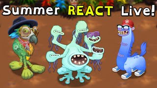 Summer REACTIONS  MindBoggle Livestream My Singing Monsters [upl. by Fromma720]