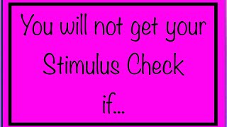 You Will Not Automatically Get Your 600 Stimulus Check If [upl. by Alfy]