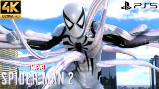 Marvels SpiderMan 2 PS5  AntiVenom Suit Free Roam Gameplay 4K 60FPS [upl. by Yevrah]