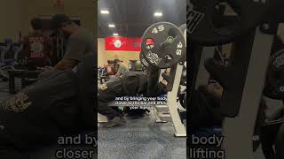 Unracking the bench press fitness fitnessmotivation benchpress [upl. by Aniger373]