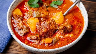 Hungarian Goulash  The Ultimate Beef Stew [upl. by Erdnaed]